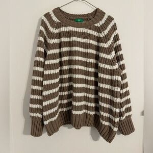 “Dip” Striped Sweater